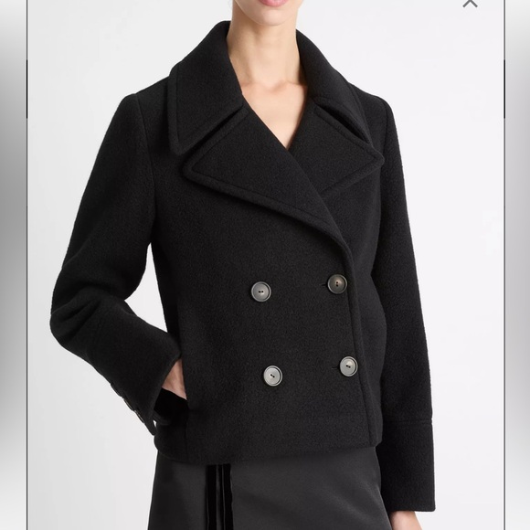 Vince Jackets & Blazers - Vince Italian Wool Cropped Peacoat